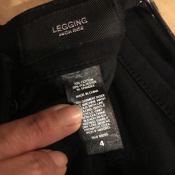 EXPRESS High-rise Ripped Jean Leggings  Sz 4 - Picture 5 of 7